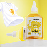Shima Oil Stain Remover: Bio-Enzyme + Plant Formula for Clothing, Tackles Tough Oils (Hotpot/Chili/Machine), No Scrubbing!